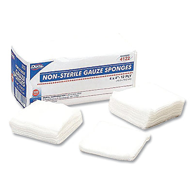 Honeywell North 74144 Non-Sterile Gauze Sponges  Personal Protection  4 in x 4 in
