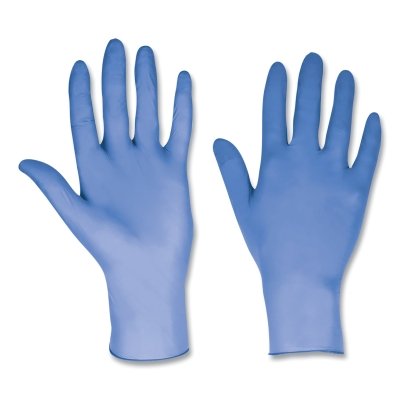 Honeywell North 4580601-M Performance Nitrile Exam Glove  Beaded Cuff  Medium  Blue