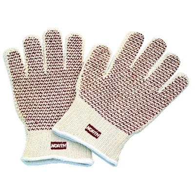 Honeywell North 517147C Grip N Hot Mill Nitrile Coated Gloves, OS, Brown
