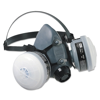 Honeywell North 5501N95L 5500 Series Low Maintenance Half Mask Respirators, Large, OV/N95 Cartridges