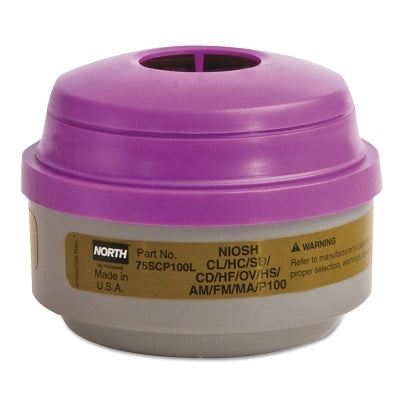 Honeywell North 75SCP100L DEFENDER RESPIRATOR CARTRIDGE W/P100 FILTER LOW