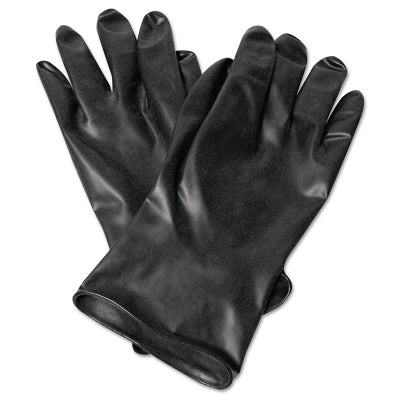 Honeywell North B1317 Chemical Resistant Butyl Gloves  Size 7  Black  13 mil  Smooth