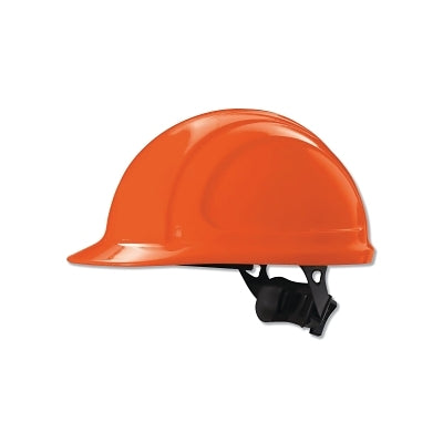 Honeywell North N10R030000 North Zone N10 Ratchet Hard Hat, 4 Point, Front Brim, Orange