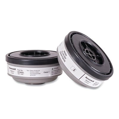 Honeywell North N75002L N-Series Cartridges  Acid Gas  Used With 5400/7600 Facepiece  Gray