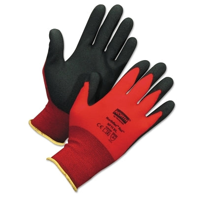 Honeywell North NF11X9L NorthFlex Red-X Gloves, Large, Black/Red