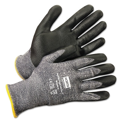 Honeywell North NFD20B8M NorthFlex Light Task Plus 5 Coated Gloves, Medium, Black/Gray