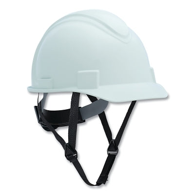 Honeywell North NSB20001 Short Brim Hard Hat, 4-point Ratchet Suspension, Non-Vented, White