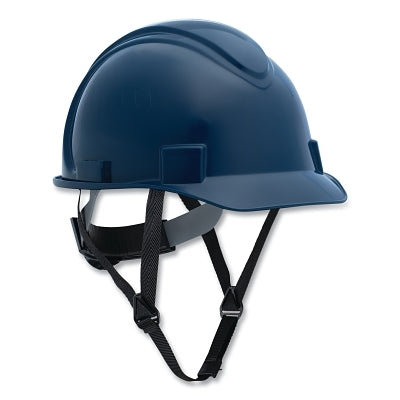 Honeywell North NSB20071 Short Brim Hard Hat, 4-point Ratchet Suspension, Non-Vented, Dark Blue
