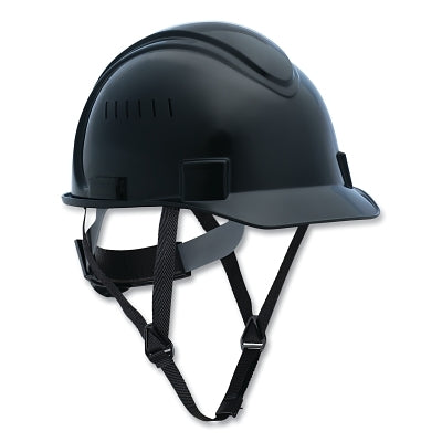 Honeywell North NSB21011 Short Brim Hard Hat, 4-point Ratchet Suspension, Vented, Black