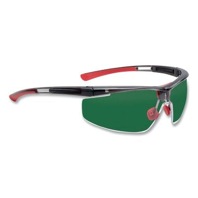 Honeywell North T5900LTK5.0 Adaptec Series Protective Safety Glasses  IR 5.0  Polycarbonate  HydroShield AF  Black/Red