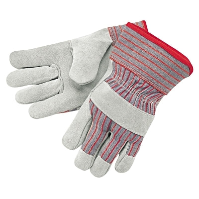 MCR Safety 1200XL Industrial Standard Shoulder Split Gloves  X-Large  Leather  Red and Gray Fabric