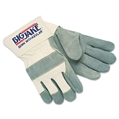 MCR Safety 1700M BIG JAKE SIDE LEATHER PALM GLOVES MEDIUM   SE