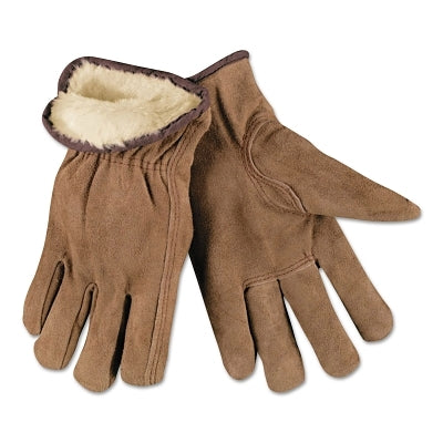 MCR Safety 3170L Insulated Drivers Gloves, Premium Grade Cowhide, Large, Piled Lining