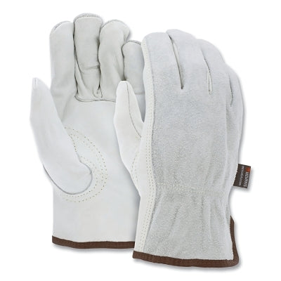 MCR Safety 32056XL Select Grain Cow Leather Drivers Gloves, 9.68 in L, X-Large, Beige