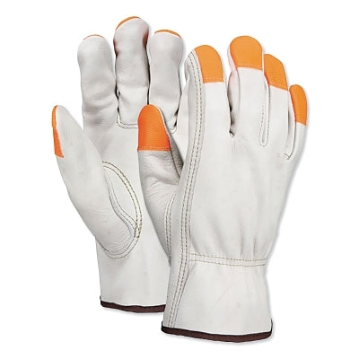 MCR Safety 3213SCHVSP Select Grain Cow Leather Drivers Gloves, Sm, Unlined, Beige