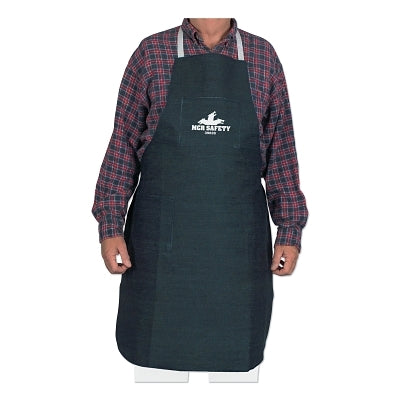MCR Safety 39836 Blue Denim Bib Apron  27 in W x 36 in L  Blue