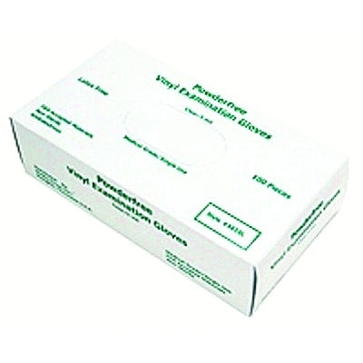 MCR Safety 5010L Disposable Vinyl Gloves  Gauntlet  Powder Free  5 mil  Large