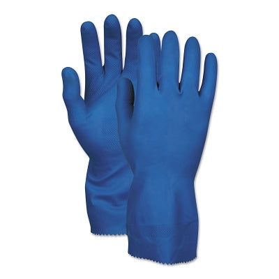 MCR Safety 5199B Unsupported Latex Gloves  10 - 10 1/2  Latex  Blue