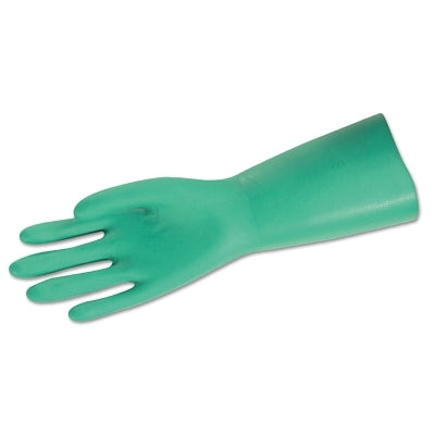 MCR Safety 5309 Unsupported Nitrile Gloves  Straight; Gauntlet Cuff  Unlined  Size 9  11 mil