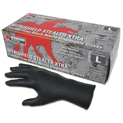 MCR Safety 6062L NITRI-STEALTH XTRA BLACKNITRILE L