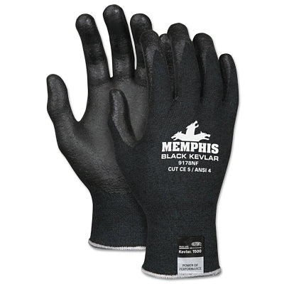 MCR Safety 9178NFM 9178NF Cut Protection Gloves  Medium  Black
