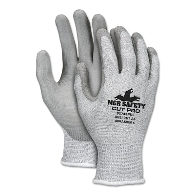 MCR Safety 92743PUS Cut Pro Gloves  Small  Silver/Gray