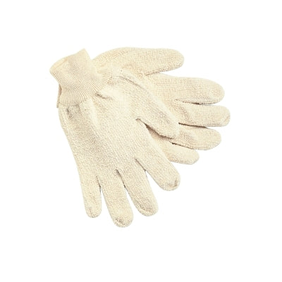 MCR Safety 9400KM Terrycloth Reversible Work Gloves  Large  Natural  Knit-Wrist Cuff  18 oz Cotton/Polyester