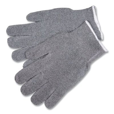 MCR Safety 9415KM Terrycloth Reversible Work Gloves  Large  Gray  Knit-Wrist Cuff  24 oz 24 oz Cotton/Polyester