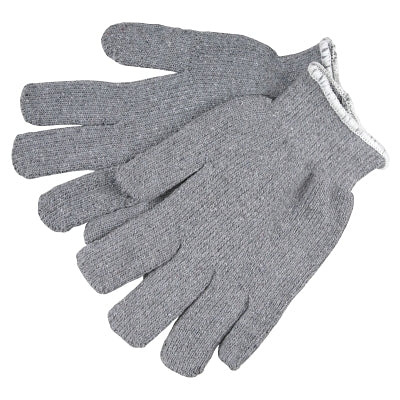 MCR Safety 9425KM String-Knit Glove  Large  Knitted Wrist  Gray