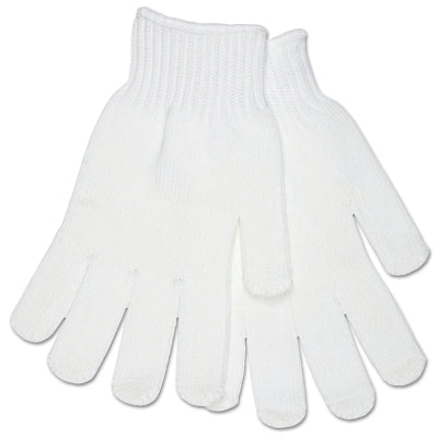 MCR Safety 9615MM Multipurpose String Knit Gloves  Medium  Knit Wrist  Heavy Weight  White