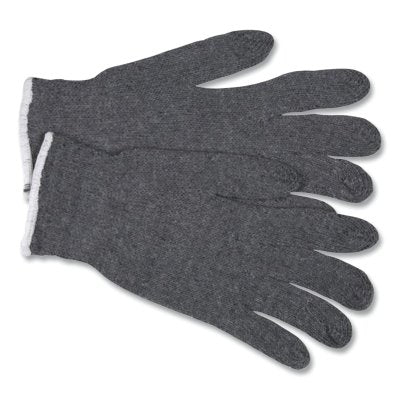 MCR Safety 9637L Multipurpose String Knit Gloves  Large  Knit Wrist  Regular Weight  Gray