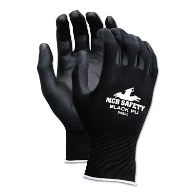 MCR Safety 9669XL BLACK NYLON BLACK PU 13GA