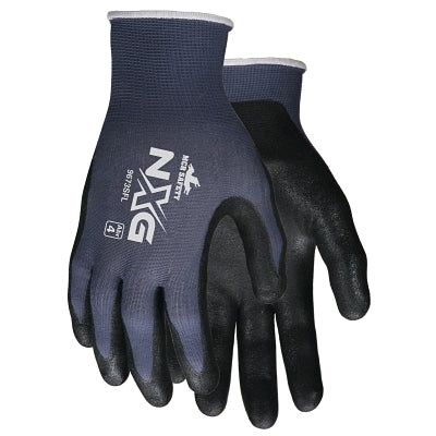 MCR Safety 9673SFL NXG Sandy Nitrile Foam Coated Work Glove  Large  Blue/Black