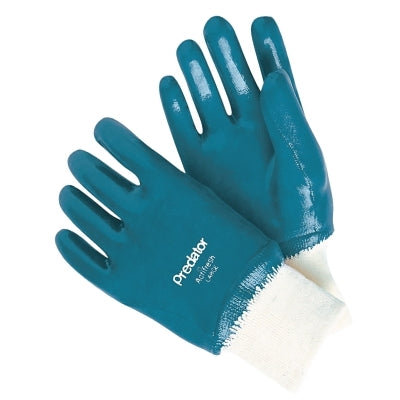 MCR Safety 9750S Predator Nitrile Coated Gloves  Small  Blue  Dipped  Palm Coated  Supported