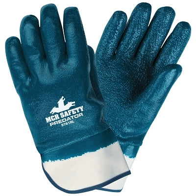MCR Safety 9761RXL Predator Nitrile Coated Glove, X-Large, Blue