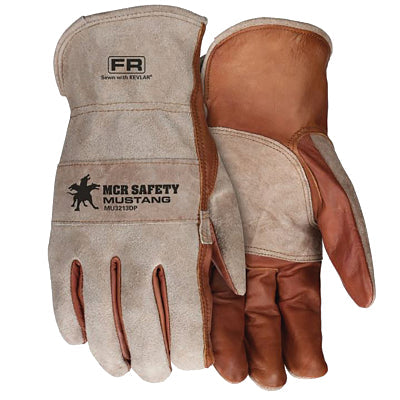MCR Safety MU3213DPXXXL Mustang Leather Drivers Gloves  3X-Large  Unlined  Brown