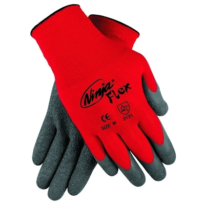 MCR Safety N9680L NINJA FLEX 15 GAUGE RED100% NYLON SHELL GRAY