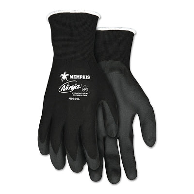 MCR Safety N9699S Ninja HPT Coated Gloves  Small  Black
