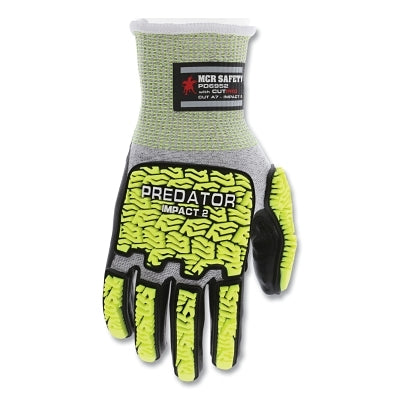 MCR Safety PD6952XL Predator Mechanics Work Gloves, HyperMax/Polyurethane/PD6 Tire Tread, X-Large, Black Coating/Salt/Pepper Knit