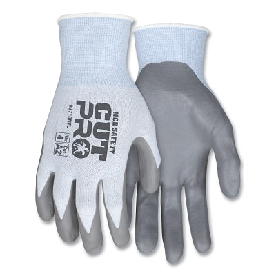 MCR Safety VP92718NFXXL CutPro 92718NF 18-ga HyperMax Nitrile-Foam Coated Gloves, 2X-Large, Light Blue/Gray, Vend Pack