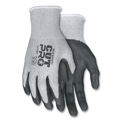 MCR Safety VP92743BPS CutPro 92743BP 13-ga HyperMax Bi-Polymer Coated Gloves, Small, Salt-and-Pepper/Black, Vend Pack