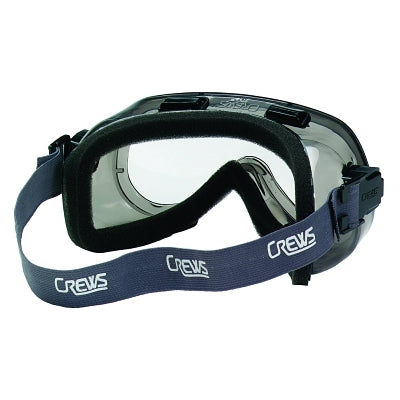 MCR Safety 2400F Verdict Goggles  Clear/Gray  Scratch Resistant  Foam Lining  Elastic Strap
