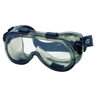 MCR Safety 2410 Verdict Goggles  Clear/Smoke  Antifog  Scratch Resistant  Elastic Strap