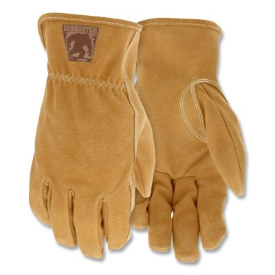 MCR Safety 3430XL Sasquatch Premium Leather Driver Work Gloves, X-Large, Unlined, Tan