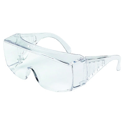 MCR Safety 9800XL 98 Series Safety Glasses  Clear Polycarb Lens/Frame  150 mm Temple