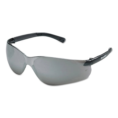 MCR Safety BK117 BearKat BK1 Series Safety Glasses  Silver Mirror Lens  Duramass Scratch-Resistant  Gray Frame