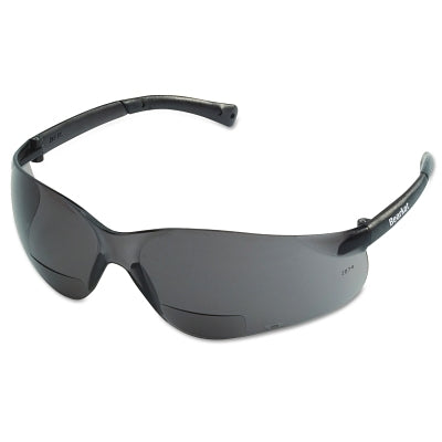 MCR Safety BKH15G BearKat BK1 Series Bifocal Readers Safety Glasses  Gray Lens  1.5 Dipter  Gray Frame