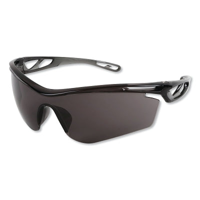 MCR Safety CL412 Checklite CL4 Series Safety Glasses  Polycarbonate Gray Lens  Polycarbonate Smoke Frame  Duramass Hard Coat