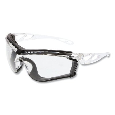 MCR Safety CL510PF Checklite CL5 Series Safety Glasses, Polycarbonate Clear Lens/Clear Frame, Clear Temple, MAX6 Anti-Fog