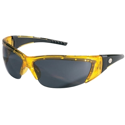 MCR Safety FF232 ForceFlex Protective Eyewear  Gray Lens  Translucent Yellow Frame